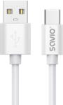 SAVIO USB cable 2 m USB 2.0, USB A - USB C White SAVIO CL-168 (CL-168) - vexio