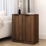 vidaXL Servante, 2 buc. , stejar maro, 30x30x70 cm, lemn prelucrat (817011) Comoda