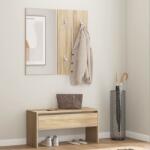 vidaXL Set de mobilier pentru hol, stejar sonoma, lemn prelucrat (808786)