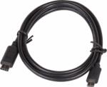 Akyga MicroUSB-B apa - USB-C apa Adat- és töltőkábel 1m - Fekete (AK-USB-16)