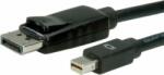 Roline DisplayPort - Mini DisplayPort Kábel Fekete (11.04.5636)