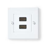 Nedis Priza perete aplicata 2 x HDMI 4K60Hz Alb, Nedis CVGP34955WT (CVGP34955WT)