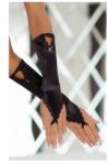SoftLine Fekete szatén kesztyű No. 7710 - diamondsexshop