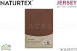 Naturtex Jersey gumis lepedő csokibarna 140-160x200 cm