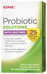 GNC Live Well Gnc Probiotic Solutions With Enzymes, Probiotic Cu Enzime Digestive 25 Miliarde Cfu, 60 Cps