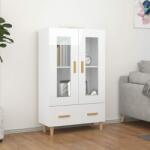 vidaXL Dulap înalt, alb extralucios, 70x31x115 cm, lemn prelucrat (812552) Comoda