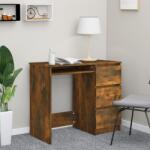 vidaXL Birou, stejar fumuriu, 90x45x76 cm, lemn prelucrat (815507)