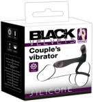Black Velvets Black Velvet - akkus, 2in1 párvibátor és péniszgyűrű (fekete) - szexshop