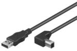  Cablu imprimanta USB 2.0 A - B unghi 90 grade T-T 2m Negru, KU2AB2-90 (KU2AB2-90)