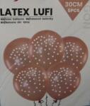  rosegold lufi fehér pöttyökkel (5 db)-626998