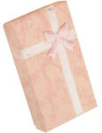 Ékszerkirály Ékszerdoboz masnival, papírból, rózsaszín (32728332230_2)