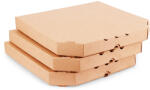  Barna/barna nyomatlan pizzadoboz, 26x26x3cm