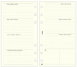 SATURNUS Gyűrűs kalendárium betét SATURNUS L358 bianco heti tervező sárga lapos (24SL358-CHA)