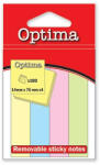 Optima Oldaljelölő OPTIMA papír pasztell 4 szín (22915) - papir-bolt