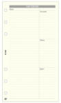 SATURNUS Gyűrűs kalendárium betét SATURNUS L368 bianco napi tervező sárga lapos (24SL368-CHA) - papir-bolt
