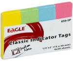 EAGLE Oldaljelölő EAGLE 652-5P papír pasztell vegyes szín 4x25 lap (150-1374) - papir-bolt