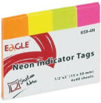 EAGLE Oldaljelölő EAGLE 659-4N papír neon 4 szín (150-1244) - papir-bolt