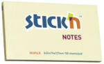 STICK N Öntapadós jegyzettömb STICK'N 76x127mm pasztell sárga 100 lap (21009)