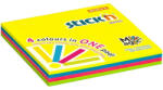 STICK N Öntapadós jegyzettömb STICK'N 76x76mm neon magic pad 100 lap (21571)