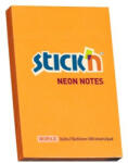 STICK N Öntapadós jegyzettömb STICK'N 76x51mm neon narancs 100 lap (21160)