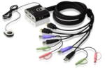 Aten Switch Aten 2-Port USB HDMI KVM Switch with Audio (CS-692) - vexio