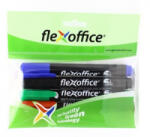 FlexOffice PM03 alkoholos marker 4 különböző szín (FO-PM03SET)