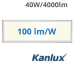 Kanlux LED panel (1200 x 300 mm) 40W - természetes fehér (Bravo) (28022 + 28026)