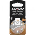Rayovac ZA13 hallókészülék elem, cink-levegő, 1, 4V, 310 mAh, 6 db, Rayovac ZA13, PR48