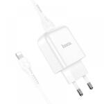 hoco. N2 Vigor hálózati töltő adapter + USB - Lightning kábel 2A fehér