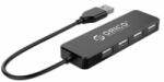 ORICO ORICO-FL01-BK-BP 4 Portos USB2.0 Hub fekete