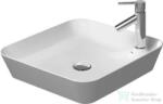 Duravit CAPE COD 460x460 mm-es ráültethető mosdó, fehér/szatén matt fehér 2340462600 (2340462600)