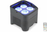 BeamZ BBP94 RGBAW-UV (4x10W) LED DMX akkumulátoros reflektor + IR távirányító