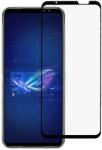  Temp-glass631274254 Asus Rog Phone 6 teljes lefedettséget biztosító karcálló, ütésálló kijelzővédő üvegfólia kerettel, tempered glass, törlőkendővel (Temp-glass631274254)