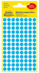 AVERY Etikett AVERY 3011 jelölőpont 8mm kék 416 db/csomag (3011) - papir-bolt