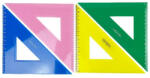 Nebulo Vonalzó NEBULO háromszög 45 fokos 15 cm színes (V-1-45-15-4C) - papir-bolt