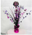 Amscan Happy Birthday Pink 21 asztaldísz 45, 7cm (DPA9900583)