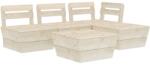 vidaXL Set mobilier paleți, 5 piese, lemn molid tratat 3063714