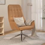 vidaXL Scaun de relaxare, gri taupe, piele întoarsă artificială (341248)