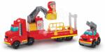 Ecoiffier Joc de construit pompier Abrick Fire Truck Operation Écoiffier cu figurină ș 2 mașinuțe de la 18 luni (ECO3290)
