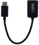 2GO Adaptor USB OTG Host-USB tip C 15cm Negru (795815) - pcone