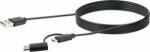 SCHWAIGER USB-Kabel 3.1 St. C->2.0 Micro B 1, 00m schwarz (CK3112533) - pcone