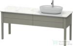 Duravit LUV 1733x570 mm-es 2 fiókos alsószekrény mosdópulthoz, Stone Grey Satin Matt Lacquer LU9563R9292 (LU9563R9292)