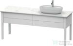 Duravit LUV 1733x570 mm-es 2 fiókos alsószekrény mosdópulthoz, White Satin Matt Lacquer LU9563R3636 (LU9563R3636)