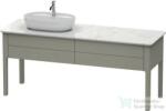 Duravit LUV 1733x570 mm-es 2 fiókos alsószekrény mosdópulthoz, Stone Grey Satin Matt Lacquer LU9563L9292 (LU9563L9292)