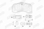 JURID set placute frana, frana disc JURID 2931905390 (2931905390)