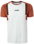 Diadora Tricouri bărbați "Diadora T-Shirt Clay - optical white/mecca orange