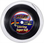 Pro's Pro Racordaj tenis "Pro's Pro iString Super Soft (200 m) - black