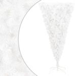 vidaXL Brad de Crăciun artificial inversat, cu suport, alb, 210 cm (344668)
