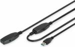 ASSMANN DA-73105 USB-A apa - USB-A anya 3.0 Hosszabbító kábel - Fekete (10m) (DA-73105)