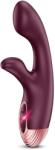 Global Novelties Vibrator Rabbit Zola 7 Moduri Vibratii, Functie Incalzire, Silicon, USB, Burgundy, 18.4 cm Vibrator